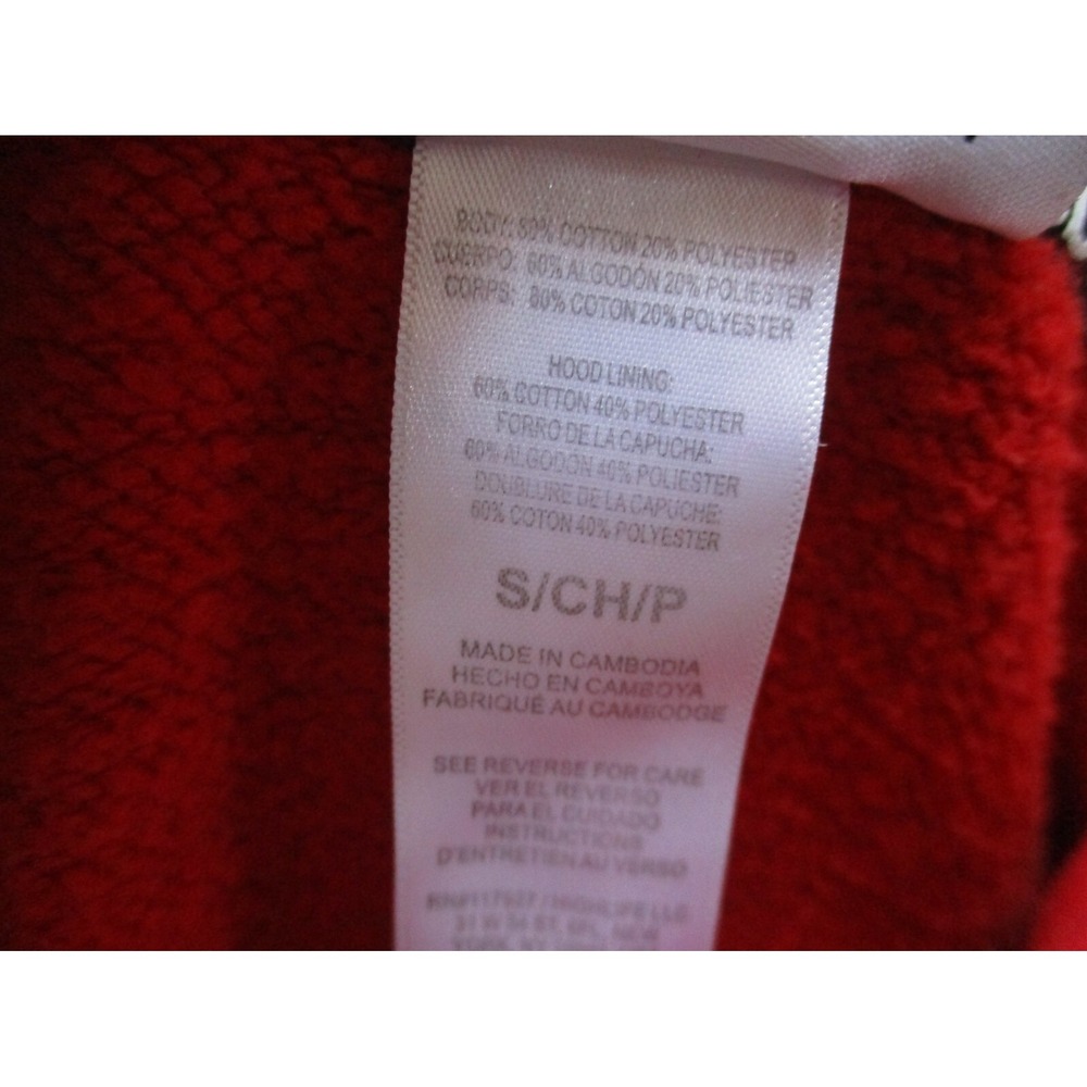 Hoodie  Pullover Men's Reebok  Delta Fleece Hoodie- Red - Size Small - Picture 4 of 5
